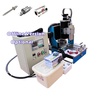 Độ chính xác cao <span class=keywords><strong>CNC</strong></span> 3040l 3-4axis Router khắc 1500W đường vuông đường sắt theo dõi thiết kế gỗ Lathe kim loại khắc Máy phay - Product Image 2