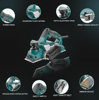 ZY Promotion des ventes 220v électrique bois rabot à main bricolage 82mm outils électriques rabot bricolage Mini rabot électrique