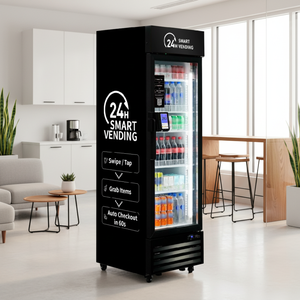 HAHA Vending 360 AI 自动售货机 零食饮料组合 无现金支付，可使用信用卡 适用于办公室、学校、健身房、商场 - Product Image 1