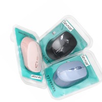 Souris sans fil, 2.4G Slim Portable Computer Mouse avec Nano Receiver Quiet Silencieux Souris d'ordinateur portable pour ordinateur portable, PC Noir et rose