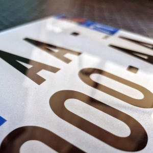 แผ่นป้าย<span class=keywords><strong>ทะเบียน</strong></span>รถยนต์อะลูมิเนียมแบบกำหนดเอง HD EU สำหรับติดตั้งด้านหลังรถยนต์ ใช้ตกแต่ง แผ่นเปล่า - Product Image 3