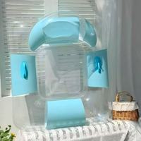 Fauteuil flottant gonflable en U pour piscine, chaise longue aquatique d'été, siège flottant pour fête au bord de la piscine avec poignées