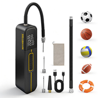 Portable Electric Ball Pump Tire Inflator Air Compressor With Digital Display Rechargeable Emergency Air Pump