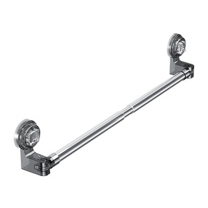Porte-serviettes télescopique en acier inoxydable avec ventouse, séchoir mural extensible pour salles de bain - Product Image 1