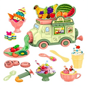 Juguetes Lucky: <span class=keywords><strong>Camión</strong></span> de Frutas, <span class=keywords><strong>Camión</strong></span> de <span class=keywords><strong>Helados</strong></span>, <span class=keywords><strong>Camión</strong></span> de Hamburguesas, <span class=keywords><strong>Camión</strong></span> de Comida, Set de Juguetes de Plastilina Mágica de Colores - Product Image 1