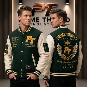 Chaqueta Varsity Personalizada con Bordado para Hombre, Chaqueta de Béisbol Letterman OEM, Chaqueta Universitaria de Lana para Hombre, Chaquetas Letterman para Exteriores - Product Image 1