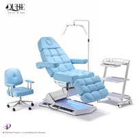 Original Design PU-Leder Massageliege und Kosmetikliege Elektrische Schönheitssalon-Spa-Massageliege mit LED