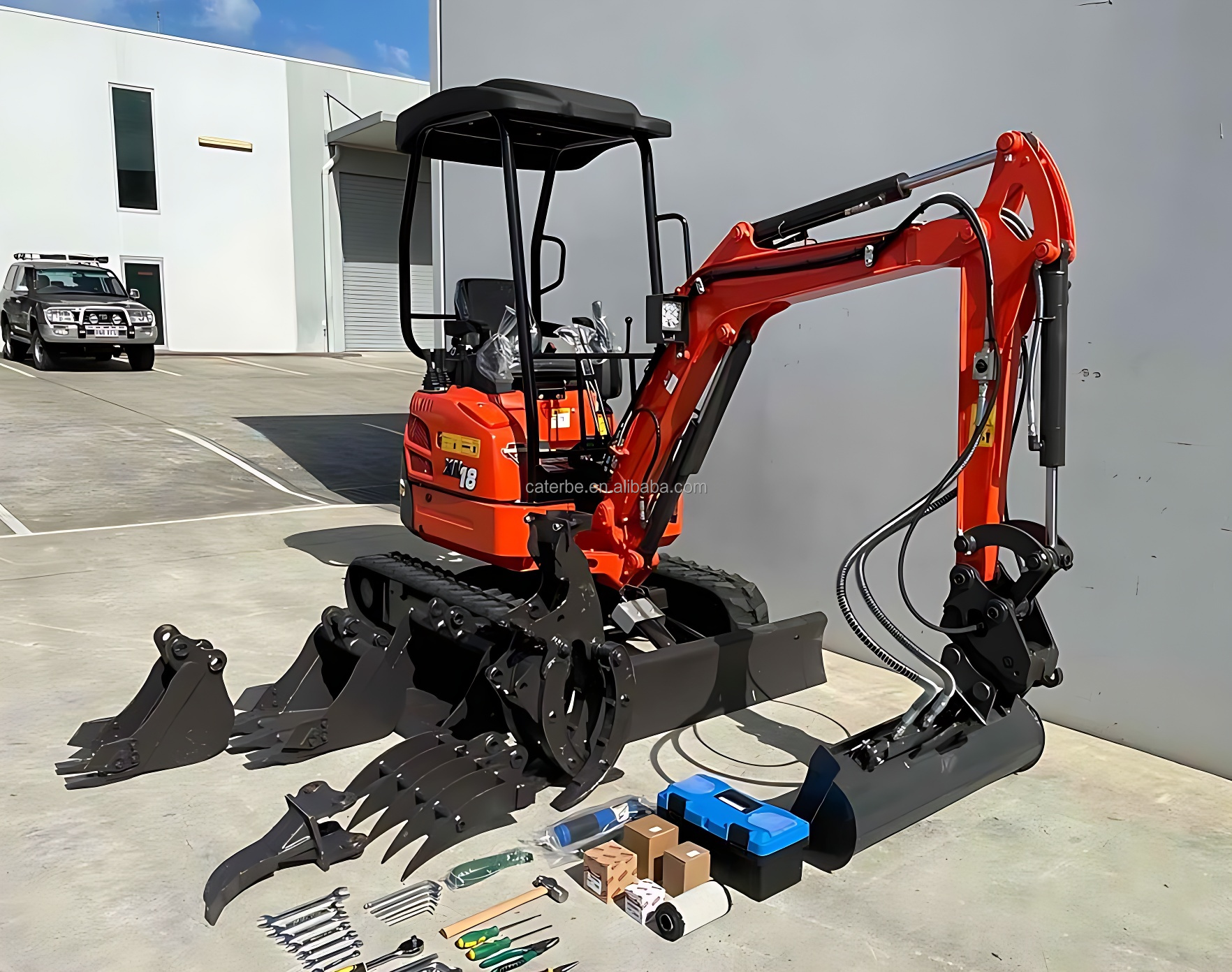 Rhinoceros XN18 Crawler Excavator - 1.8t Digger with Swing Boom