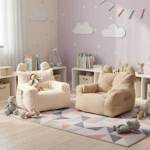 Canapé paresseux convertible une place, style moderne et épuré, avec dossier en tissu rembourré, pour chambre, salon, chambre d'enfant, petit appartement, tatami - Product Image 1