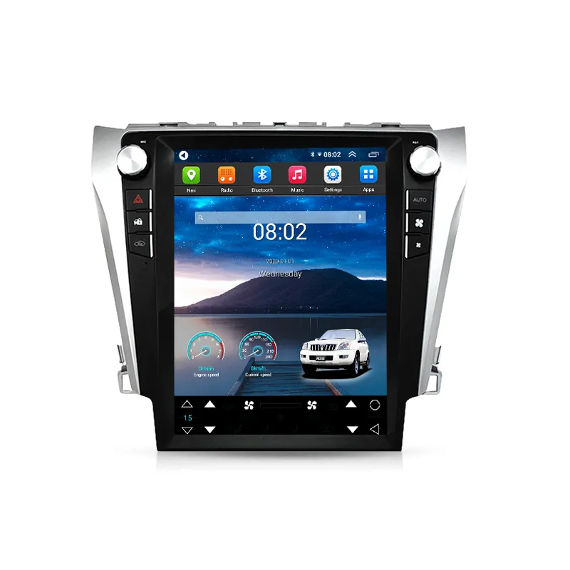Para Toyota Camry 2012 2013-2017 Android Rádio Do Carro Estéreo Autoradio Tesla Estilo Tela Multimedia Player GPS Navi Unidade de Navegação