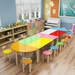 Ensemble de chaise de table Montessori moderne pour les tout-petits chambre à coucher/hôpital/pépinière meubles de garderie centre d'apprentissage pré<span class=keywords><strong>scolaire</strong></span> - Product Image 2