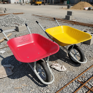 Chariot à deux roues robuste en acier HENGYIDA en <span class=keywords><strong>promotion</strong></span> pour le transport de matériaux de construction et de terre, support personnalisé - Product Image 1