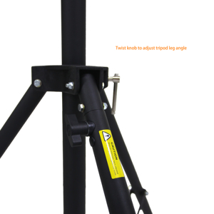 Support de haut-parleur trépied pliable WP-161B avec pieds télescopiques réglables, hauteur réglable de 130 à 200 cm et capacité de 60 kg - Product Image 6