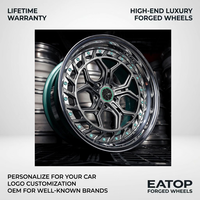 EATOP Custom 2 Piece Forged Wheels 18 20 22 24 26 Inch 5x114.3 5X120 6X139.7 Velg Mobil untuk Mercedes Land Rover Rolls-Royce