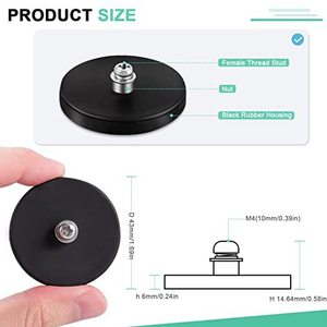 Forte magnético táxi telhado lâmpada titular carro tira luz com lâmpada de ponto fixo e ventosa base permanente do telhado modificação - Product Image 4