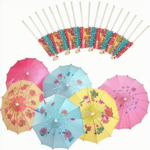 カクテルドリンク傘つまようじ飲料傘カクテルピック、ミニ飲料傘カクテルつまようじハワイアン - Product Image 1