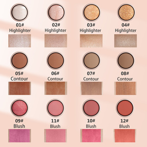 12색 고광택 루스 파우더 스틱 입체 페이스 윤곽 블러셔 컨실러 - Product Image 6