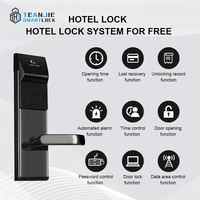 Tarjeta de llave RFID inteligente de acero inoxidable superventas, Sistema de Cerradura Hotel inteligente para, tarjeta de mortaja ANSI, cerradura electrónica para puerta