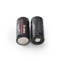 2 Paket Baterai Soshine NCR 32650, 3.7v 7500mAh 15A Baterai Isi Ulang Flat Top