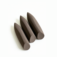 Crayon de contour bronzant, éponge de maquillage pour les doigts, outil de beauté écologique en PU pour l'application de fond de teint