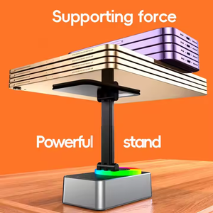 Supporto Audio 3-in-1 Girevole e Pieghevole, Nuovo Supporto Portatile per Telefono/Tablet con Impugnatura Regolabile per Streaming dal Vivo e Uso da Scrivania - Product Image 3