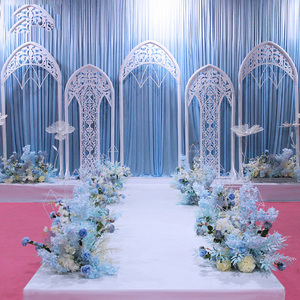 Set di 5 Decorazioni per Palco Matrimoniale all'Aperto, Nuovo Arco Decorativo Europeo in Ferro Battuto, Stile Inglese - Product Image 4