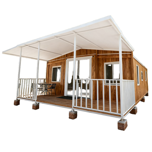 Maison conteneur extensible à double aile, prête à l'emploi, solution clé en main avec cuisine et salle de bain, idéale pour hôtel-resort - Product Image 1