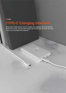 Vente en gros de lampes de nuit à détecteur de mouvement, à montage magnétique, rechargeables, pour couloir, cuisine, chambre d'enfants, armoire LED - Product Image 6