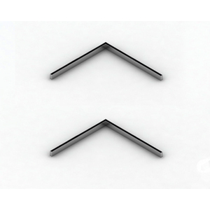 Marco en forma de L cromado 40x40 para puerta de armario de sala de estar - Product Image 3