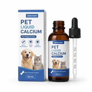 Soins de santé <span class=keywords><strong>pour</strong></span> animaux de compagnie, absorption plus rapide, calcium gluconate liquide, magnésium, <span class=keywords><strong>vitamine</strong></span> D3 <span class=keywords><strong>pour</strong></span> chiots - complément <span class=keywords><strong>pour</strong></span> la peau, les poils et les ongles - Product Image 1