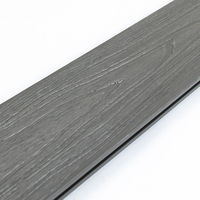 Planches de terrasse en WPC co-extrudées de deuxième génération de haute qualité Revêtement de sol creux à 6 trous Platelage composite extérieur Haute durabilité