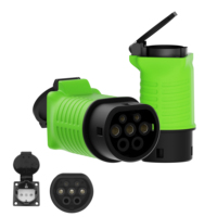 Adaptador de Descarga V2L Estándar de 16A 20A Sin Cable Tipo 2 Hembra con Enchufe Brasileño