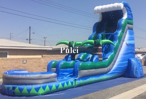Tobogán acuático inflable para niños, palmera Tropical para fiesta al aire libre, <span class=keywords><strong>playa</strong></span>, patio trasero, <span class=keywords><strong>piscina</strong></span> de agua húmeda - Product Image 4