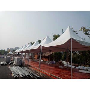 Tente <span class=keywords><strong>triangulaire</strong></span> blanche en PVC pour mariage, fête, événement, extérieur, gazebo – Dimensions variées (3x6m, 4x6m, 5x12m, 6x12m, 7x21m, 8x15m, 9x12m) – Longueurs disponibles : 10m, 15m, 20m, 30m - Product Image 6