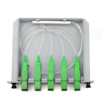 Boîtier d'insertion de répartiteur de fibre optique FTTH 4 voies Bangbang 1:4 SC APC/UPC Cassette LGX PLC avec garantie de 5 ans