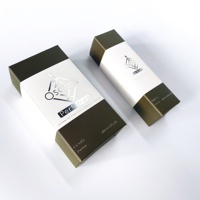 Boîte d'emballage logo personnalisé pour parfum, feuille d'or, coffret cadeau pour les soins de la peau, 1 pièce