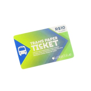 1K RFID thẻ giấy 13.56MHz thông minh iso14443a bãi đậu xe thu hút vé hệ thống quản lý mã vạch/mã QR/Số serial - Product Image 1