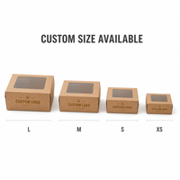 Boîtes à biscuits en papier kraft en gros, logo personnalisé, pliables, pour boulangerie, cadeaux, fêtes et événements.