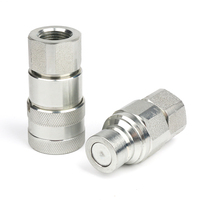 Raccord rapide hydraulique à face plate FF 1/2 "BSP BSPT NPT, coupleur rapide BSPP 1/2 G1/2 ISO16028