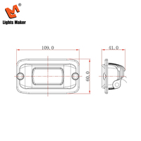 Luz Antiniebla LED Compacta de 10W para Montaje Empotrado, Carcasa de Aleación de Aluminio, Impermeable IP67, para Parachoques de Camión LML-3201FC