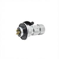 Connecteur d'aviation circulaire GX30 3/8" femelle droite, filetage métallique 3/8" pour tuyau, M30, 2-12 broches pour robot industriel