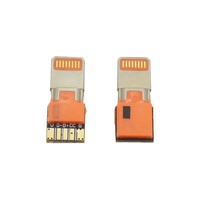 Conector Lightning Macho de 8 Pines con Placa PCB, Tipo Soldadura, Cable DIY para Carga y Transferencia de Datos