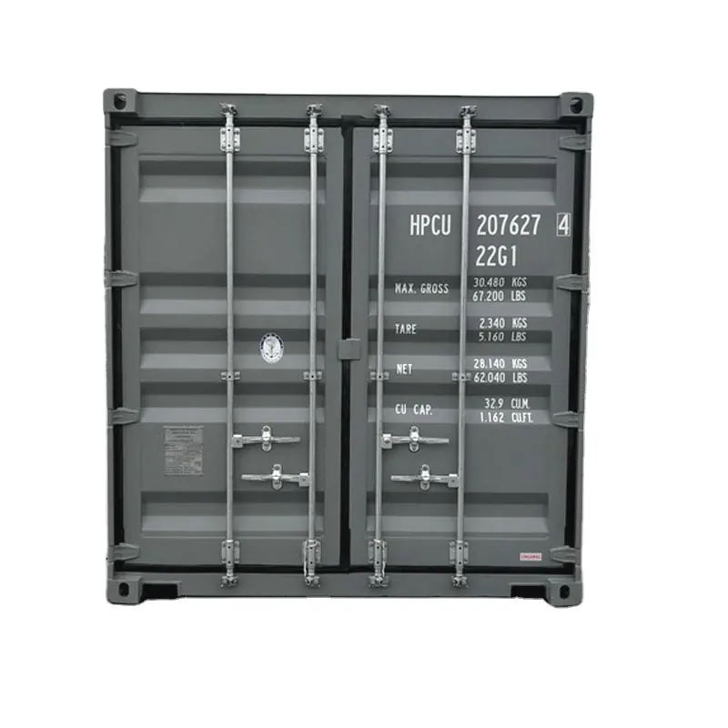 SW réplicas contenedor de carga N 120-1105 20' Izquierdo Puerta Abierta-Gris-Conjunto de 2 