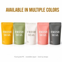 Sachet refermable personnalisé en PE de qualité alimentaire, étanche à l'humidité, pour emballage de lait, faible MOQ 100 pièces, échantillon disponible, OEM