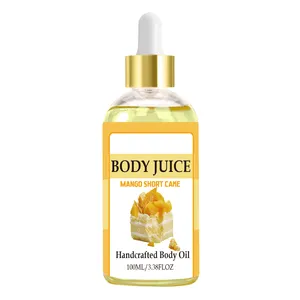 Private Label Shimmer Anti Dryness Smoothing Massage Body Juice Essential Oil