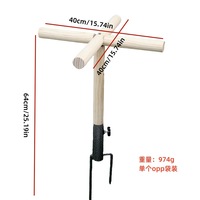 Estante de pie para pollos, loro para exteriores, estante de madera de Color Original, suministros de juguetes para pollos al aire libre