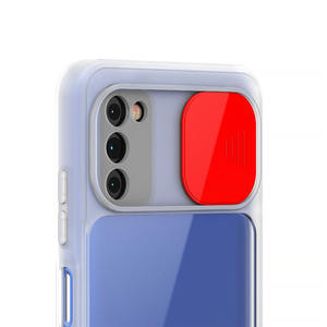 Étui de téléphone portable pour caméra Samsung S21 FE A02S, coque en cuir trempé avec surface arrière pour objectif coulissant, pour galaxy A03S - Product Image 3