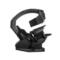 EASECOMFY T2 THRONE - Chaise de travail inclinable - Poste de travail pour ordinateur - Cockpit pour 3 moniteurs - Chaise zéro gravité
