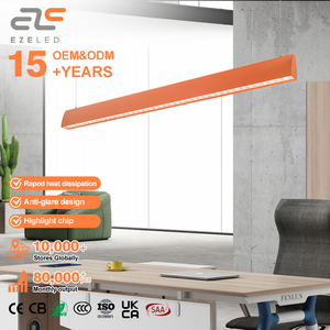 Lampe Suspendue Décorative en Aluminium 40W Personnalisable Style Nordique Simple <span class=keywords><strong>Restaurant</strong></span> Bureau École Entrepôt - Product Image 1