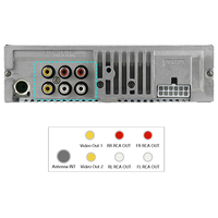 Estéreo para Auto de Un Solo DIN con CD, DVD, FM, MP3, MP5, Bluetooth Opcional y Panel Extraíble